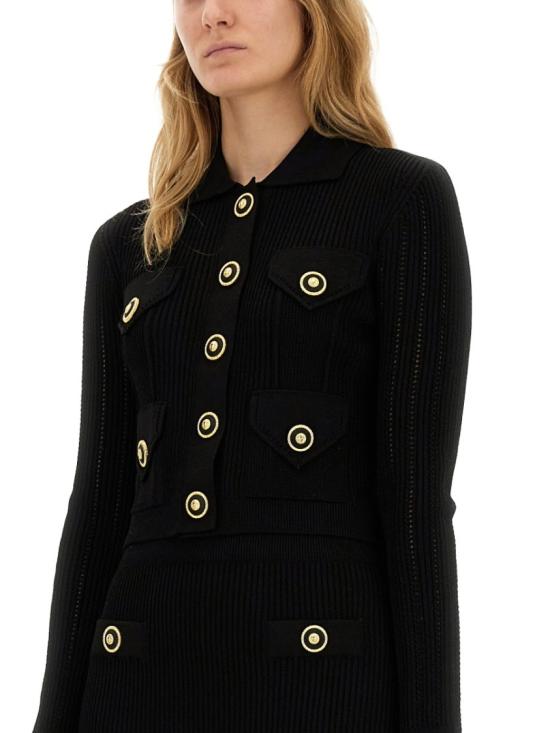  발망 가디건 EF1KL150KI10 0PA Black - BALMAIN