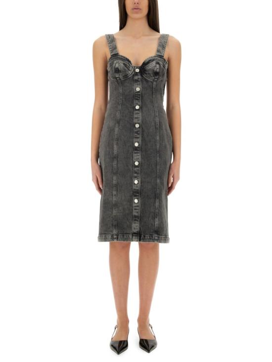 25SS 모스키노 미디 원피스 04573219 1508 Grey