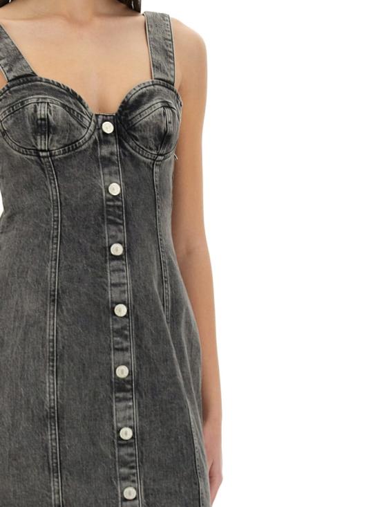25SS 모스키노 미디 원피스 04573219 1508 Grey - MOSCHINO