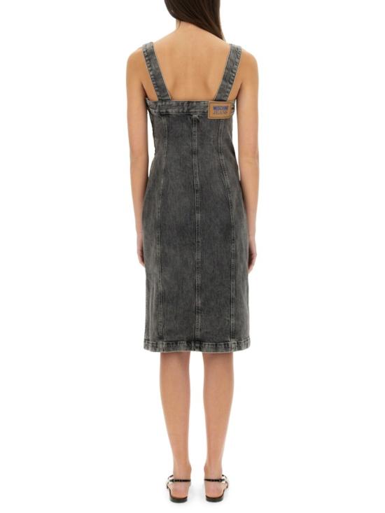 25SS 모스키노 미디 원피스 04573219 1508 Grey - MOSCHINO