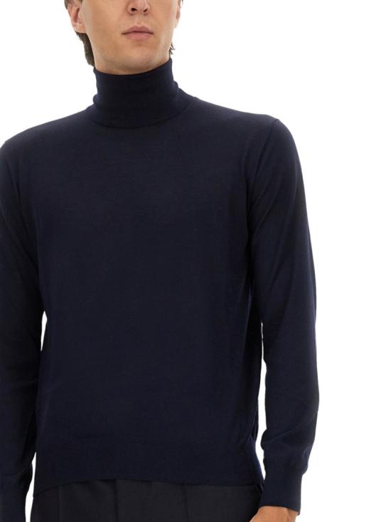  생로랑 캐시미어 울 실크 터틀넥 844617 YAPK24100 Black - SAINT LAURENT