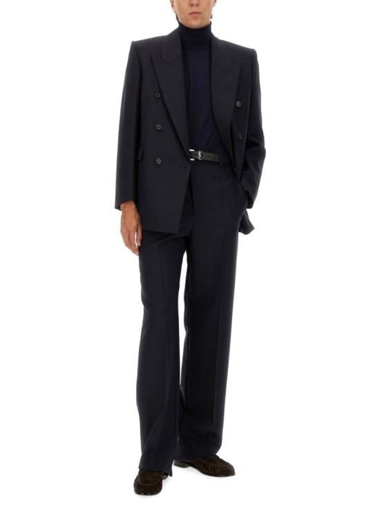  생로랑 캐시미어 울 실크 터틀넥 844617 YAPK24100 Black - SAINT LAURENT