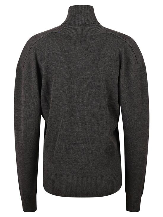  버버리 스플릿 터틀넥 라인 울 스웨터  8095113 A1391 Black - BURBERRY