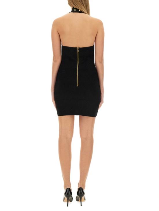  발망 미디 원피스 DF0R3236KH58 0PA Black - BALMAIN