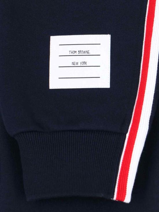 25FW 톰브라운 클래식 루프백 레프트 스트라이프 스웨트팬츠 FJQ024A 03377415 Blue - THOM BROWNE