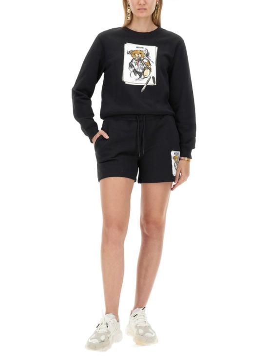  모스키노 숏팬츠 03315528 1555 Black - MOSCHINO