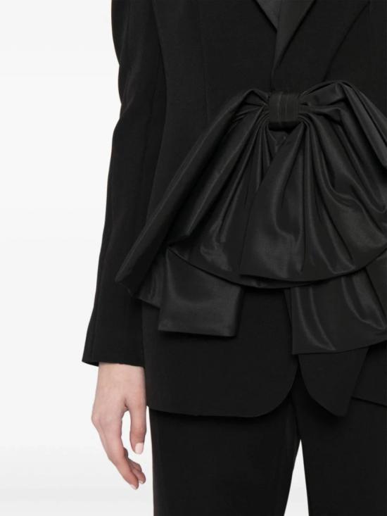  사이드 코베이시 자켓 태피터 칼라가 있는 크레이프 테일러드 재킷 - SAIID KOBEISY