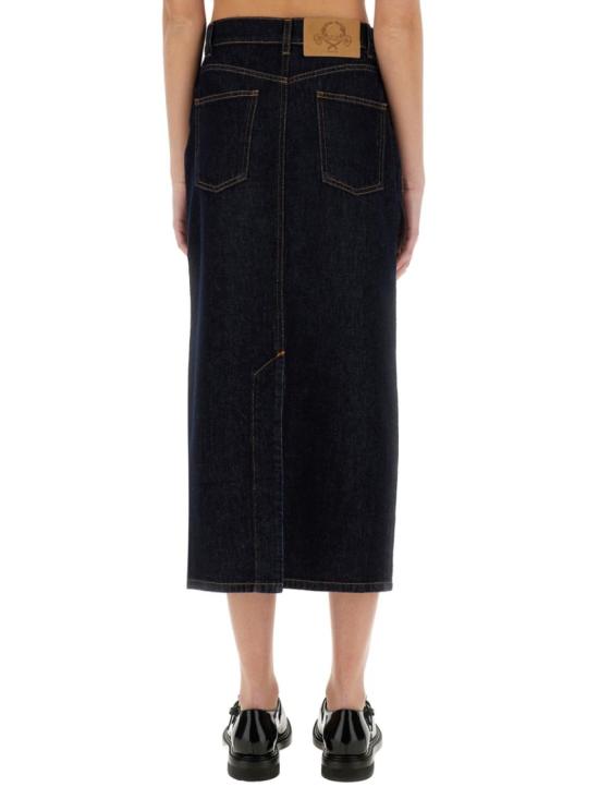 25SS 모스키노 데님 스커트 01260422 0510 Blue - MOSCHINO