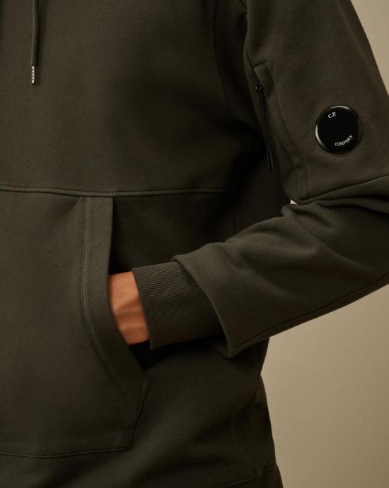 25FW 씨피 컴퍼니 후드 티셔츠 19CMSS714A005086W978 DARK SHADOW DOM - C.P. COMPANY