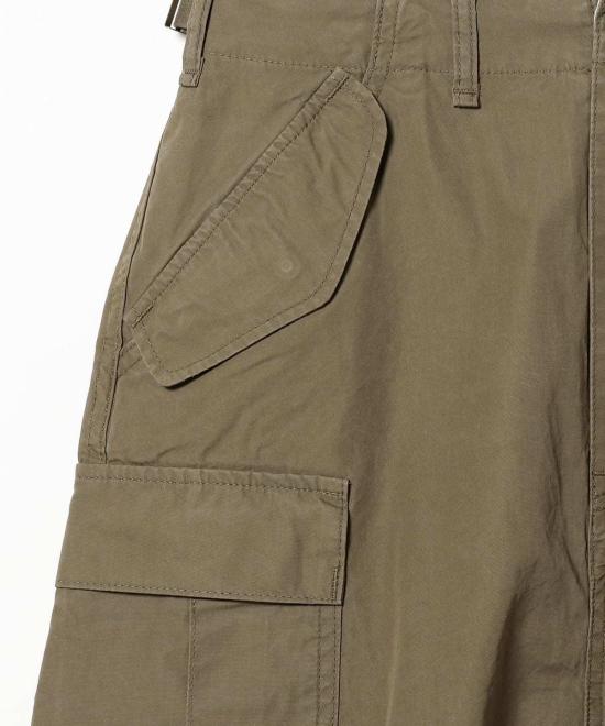  빔스 롱 스커트 보이 코튼 타자기 M 65 스커트 올리브 - BEAMS