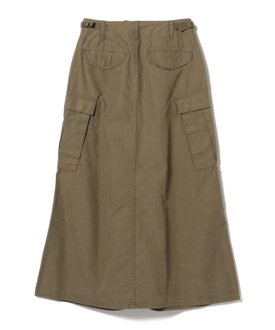  빔스 롱 스커트 보이 코튼 타자기 M 65 스커트 올리브 - BEAMS