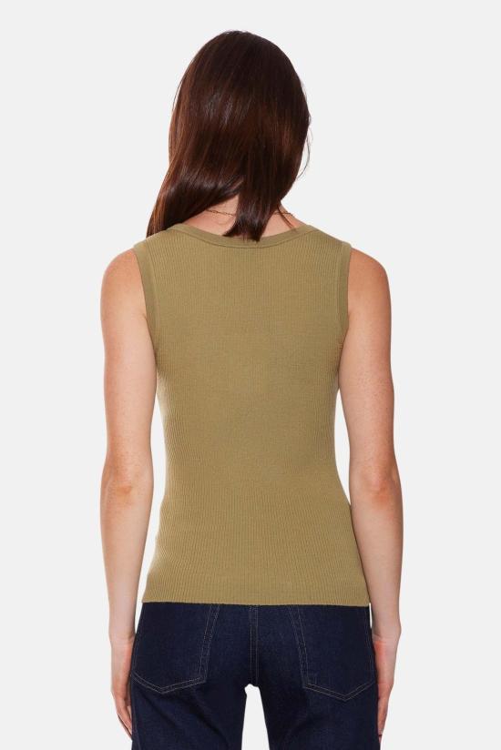  더 타일 클럽 민소매 티셔츠 타일 클럽 클라라 니트 탱크 - THE TILE CLUB