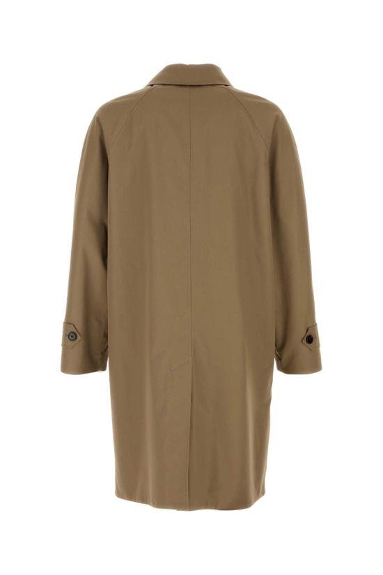 25FW 버버리 롱 헤링본 울 듀얼 카 코트 8117693 A3324 Brown - BURBERRY