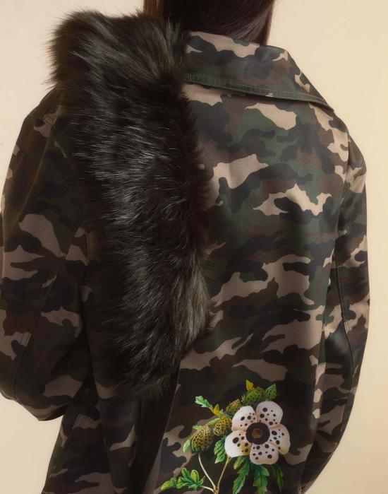  신시아 로리 봄버 자켓 신시아 로울리 아웃워드 바운드 재킷 그린 카모 - CYNTHIA ROWLEY