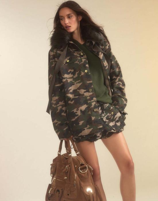  신시아 로리 봄버 자켓 신시아 로울리 아웃워드 바운드 재킷 그린 카모 - CYNTHIA ROWLEY