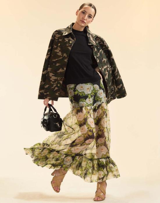  신시아 로리 봄버 자켓 신시아 로울리 아웃워드 바운드 재킷 그린 카모 - CYNTHIA ROWLEY