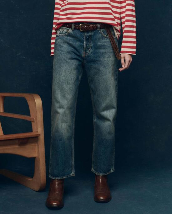  더 그레이트 데님 팬츠 그레이트. 웨인 진 몬태나 워시