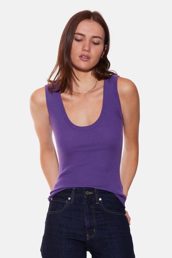  더 타일 클럽 민소매 티셔츠 타일 클럽 클라라 니트 탱크 - THE TILE CLUB