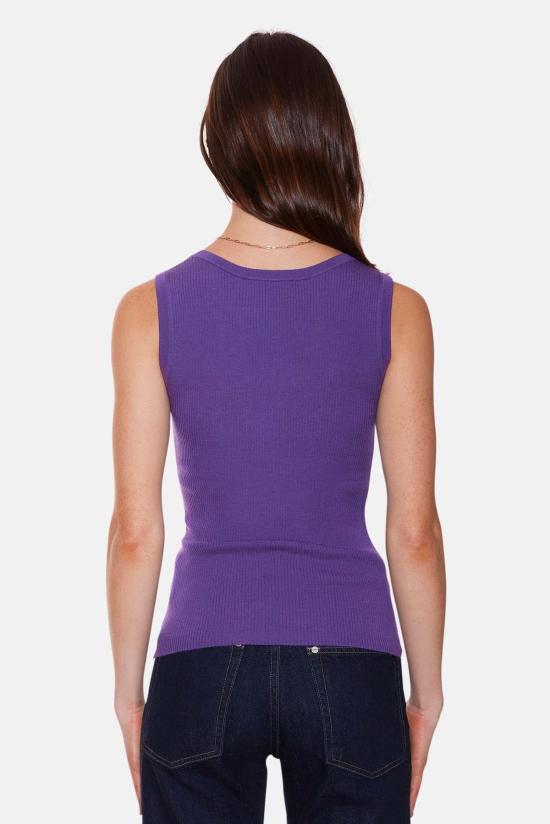  더 타일 클럽 민소매 티셔츠 타일 클럽 클라라 니트 탱크 - THE TILE CLUB