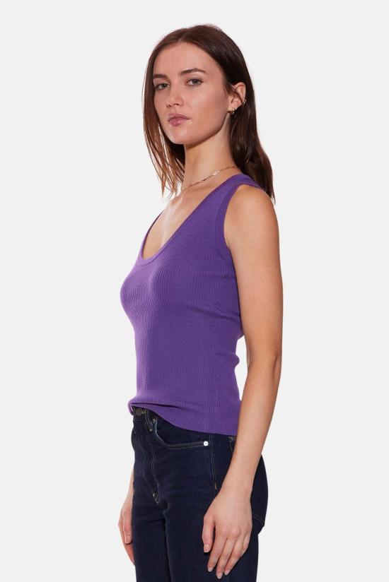  더 타일 클럽 민소매 티셔츠 타일 클럽 클라라 니트 탱크 - THE TILE CLUB