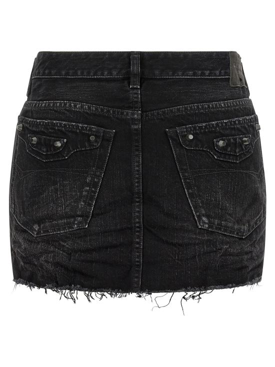 25FW 발렌시아가 롱 스커트 852324TTW671037 Black - BALENCIAGA