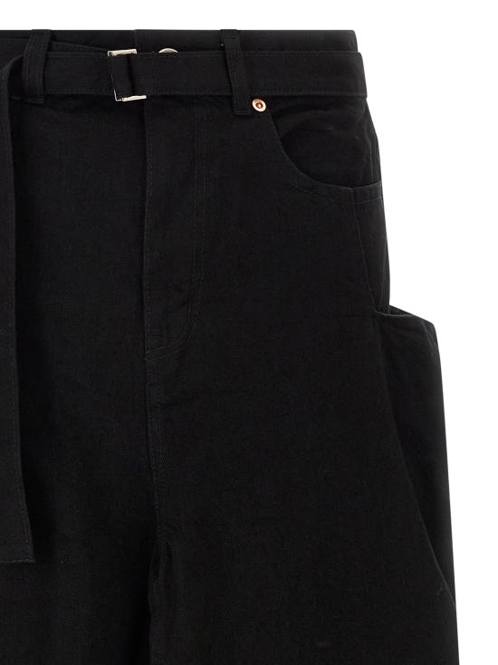 25FW 사카이 숏 스커트 2508193001 Black - SACAI