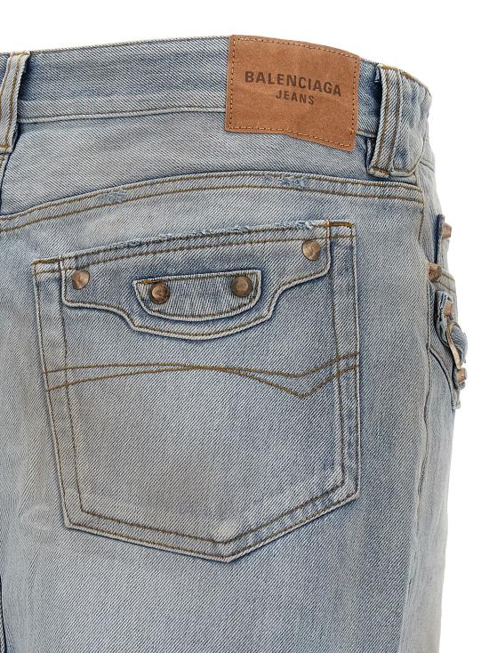 25FW 발렌시아가 롱 스커트 852324TTW744200 Light Blue - BALENCIAGA