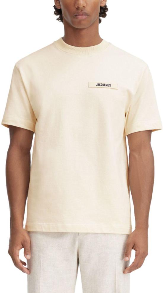 26SS 자크뮈스 그로그랭 로고 티셔츠 TSM00133AJ00226150 BEIGE - JACQUEMUS
