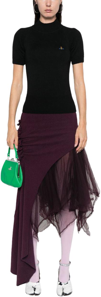 25FW 비비안웨스트우드 반팔 티셔츠 18030034Y002MN401 BLACK - VIVIENNE WESTWOOD