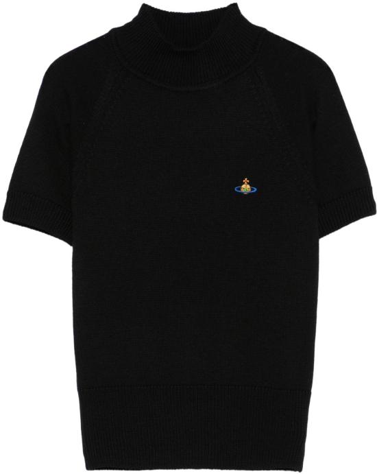 25FW 비비안웨스트우드 반팔 티셔츠 18030034Y002MN401 BLACK