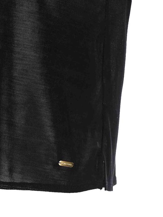 24FW 톰포드 반팔 티셔츠 TSJ567JEX078LB999 Black - TOMFORD