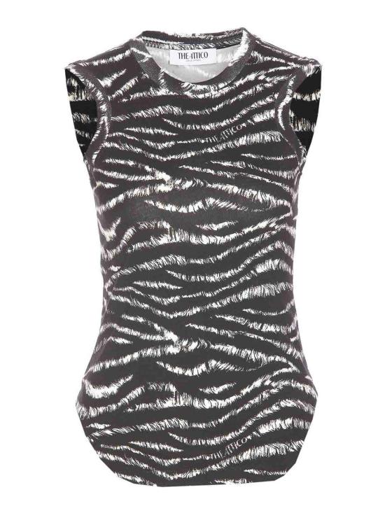  디 아티코 민소매 티셔츠 250WCN00003JJJ025PR414 Black