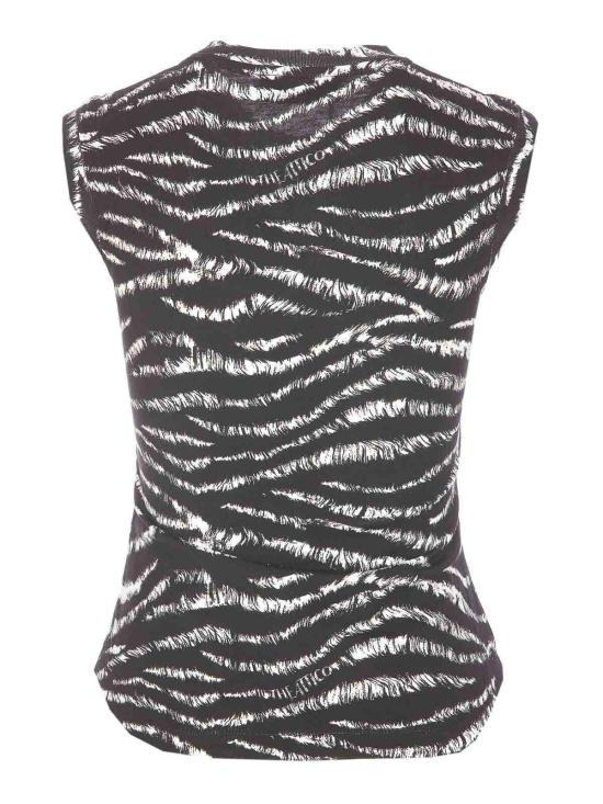  디 아티코 민소매 티셔츠 250WCN00003JJJ025PR414 Black - THE ATTICO