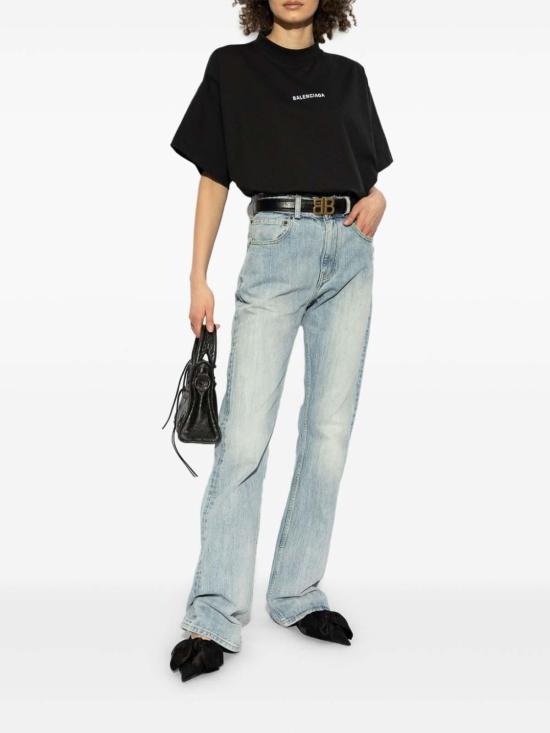  발렌시아가 반팔 티셔츠 818431TPVK11070 BLACK - BALENCIAGA
