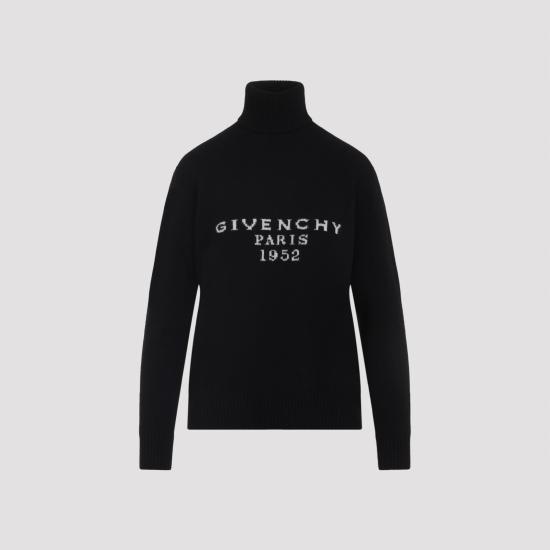 25FW 지방시 터틀넥 BW90VE4ZSN 001 BLACK - GIVENCHY