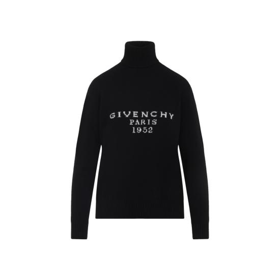 25FW 지방시 터틀넥 BW90VE4ZSN 001 BLACK