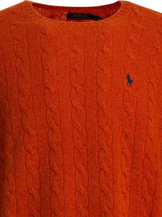 26SS 폴로 랄프로렌 케이블 니트 스웨터  710876762031 DARK JAFFA ORANGE HTR - POLO RALPH LAUREN