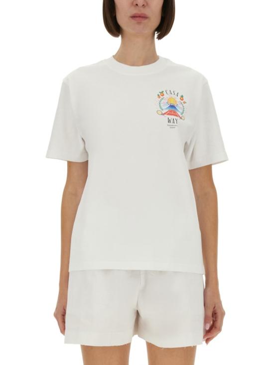 25FW 카사블랑카 탑 WPF25 JTS 046 03CASAWAYMOUNTAIN White
