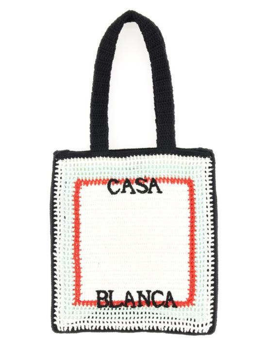 25FW 카사블랑카 토트백 APF25 BAG 139 01WHITE