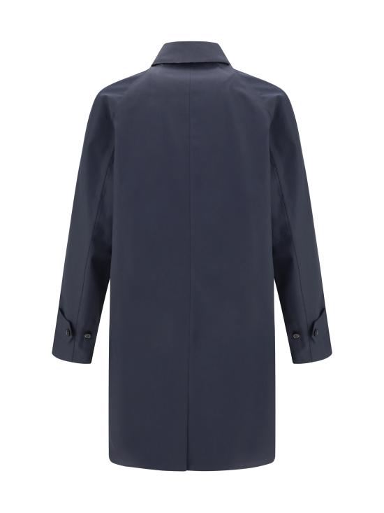 25FW 버버리 미드 렝스 본딩 개버딘 카 코트 8110980 A1222 BLUE - BURBERRY