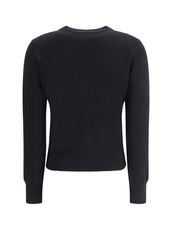 26SS 아미 크루넥 울 가디건 FKC361001 009 BLACK - AMI