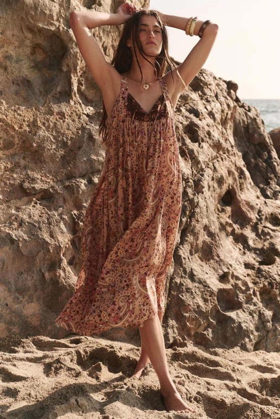  스펠 앤 더 집시 롱 원피스 스펠 앤 더 지프시 콜렉티브 멜로디 스트래피 하우스 드레스 우드 스톡 - SPELL & THE GYPSY COLLECTIVE