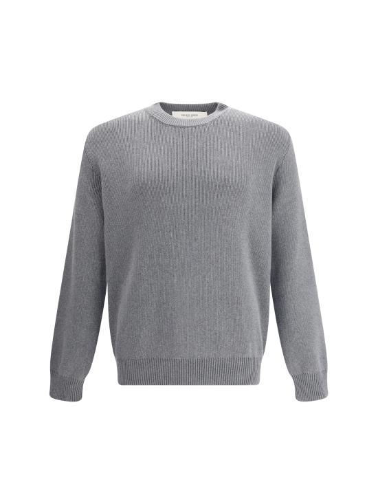 26FW 골든구스 로고 코튼 라운드넥 스웨터 GMP00841P000662 60304 GREY