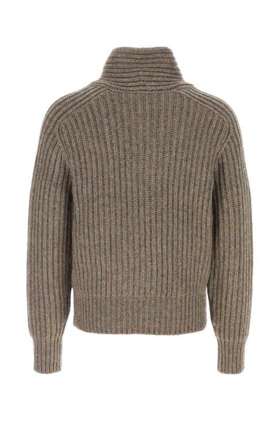 25FW 버버리 숄 칼라 울 스웨터 8115221 A2954 GREY - BURBERRY