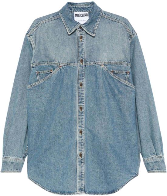 25SS 모스키노 데님 셔츠 J022102220285 BLUE