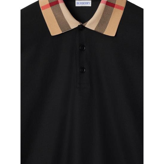 26SS 버버리 코튼 폴로셔츠 8098812 CODY LS A1189 BLACK - BURBERRY