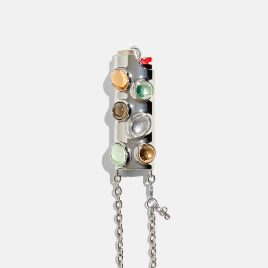  Edie Parker 에디 파커 젬스톤 라이터 케이스 크로스바디