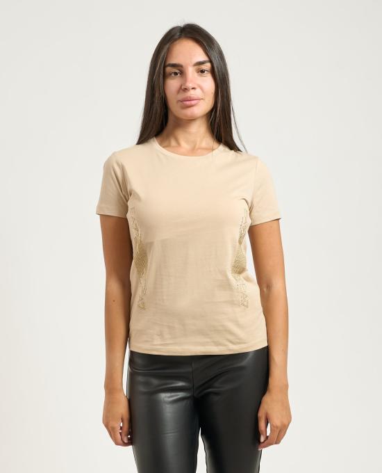 25FW 엠포리오 아르마니 반팔 티셔츠 7W000521 AF12503 U1046 Beige