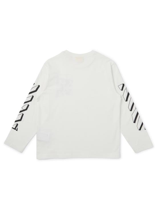 25FW [키즈] 오프화이트 티셔츠 OBAB001K F25JER0050110 WHITE - OFF WHITE