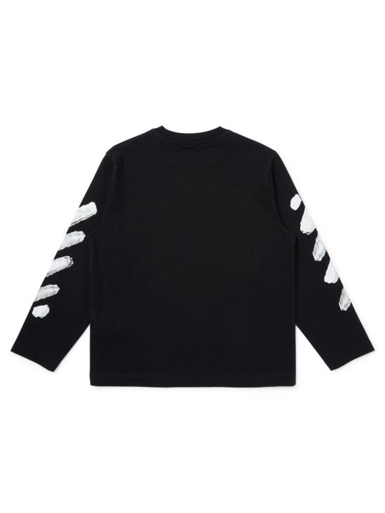 25FW [키즈] 오프화이트 티셔츠 OBAB001K F25JER0021001 BLACK - OFF WHITE